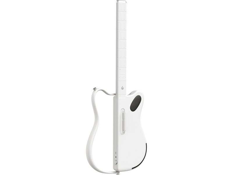 LAVA MUSIC E-Gitarre Genie weiss Sample-basierte saitenlose Smart-Gitarre