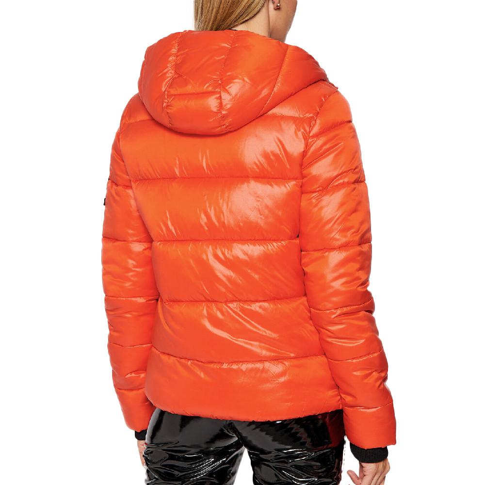 Superdry Doudoune Orange Femme Superdry High Shine Toya