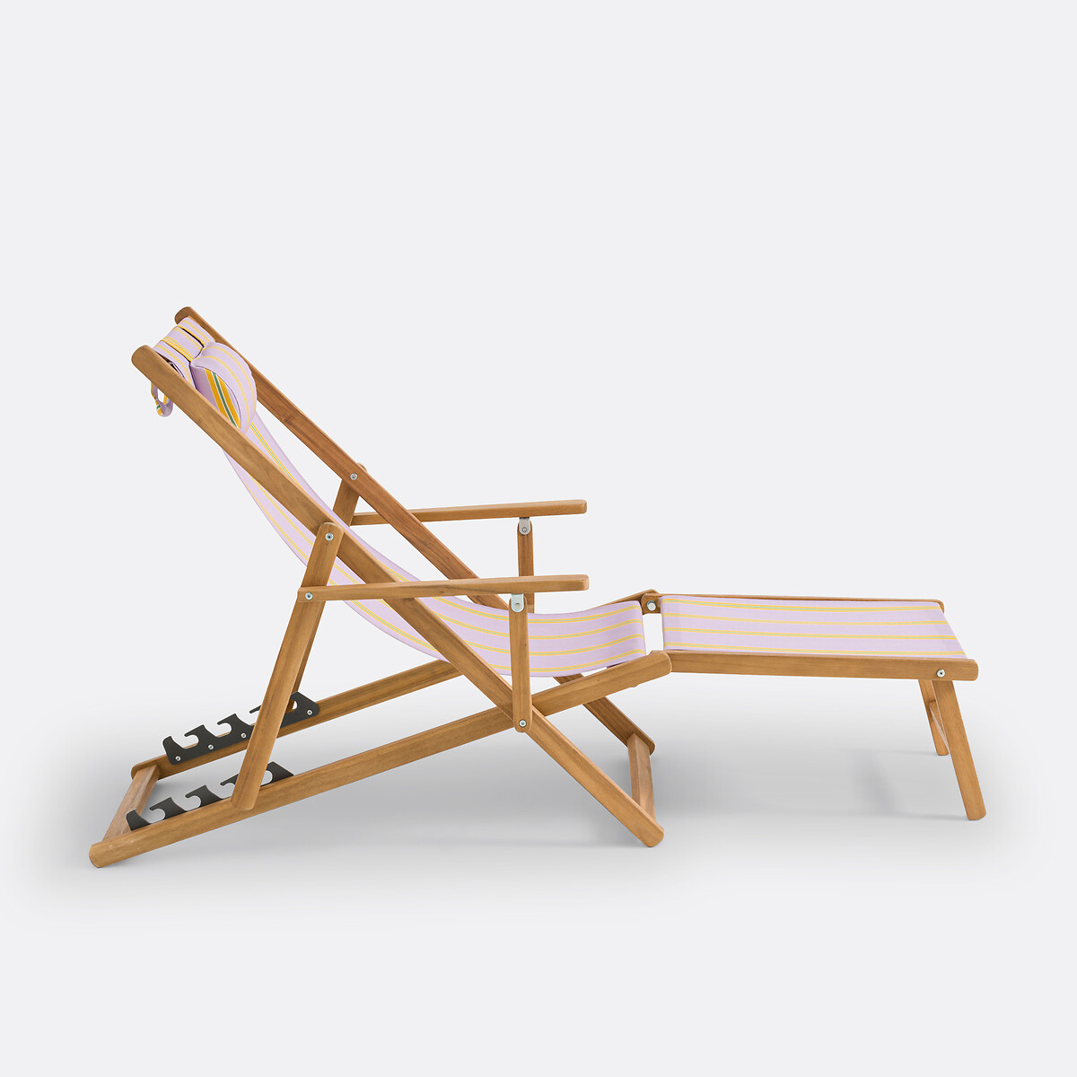 LA REDOUTE INTERIEURS<br>Reclinável em acácia e tecido, Veniza