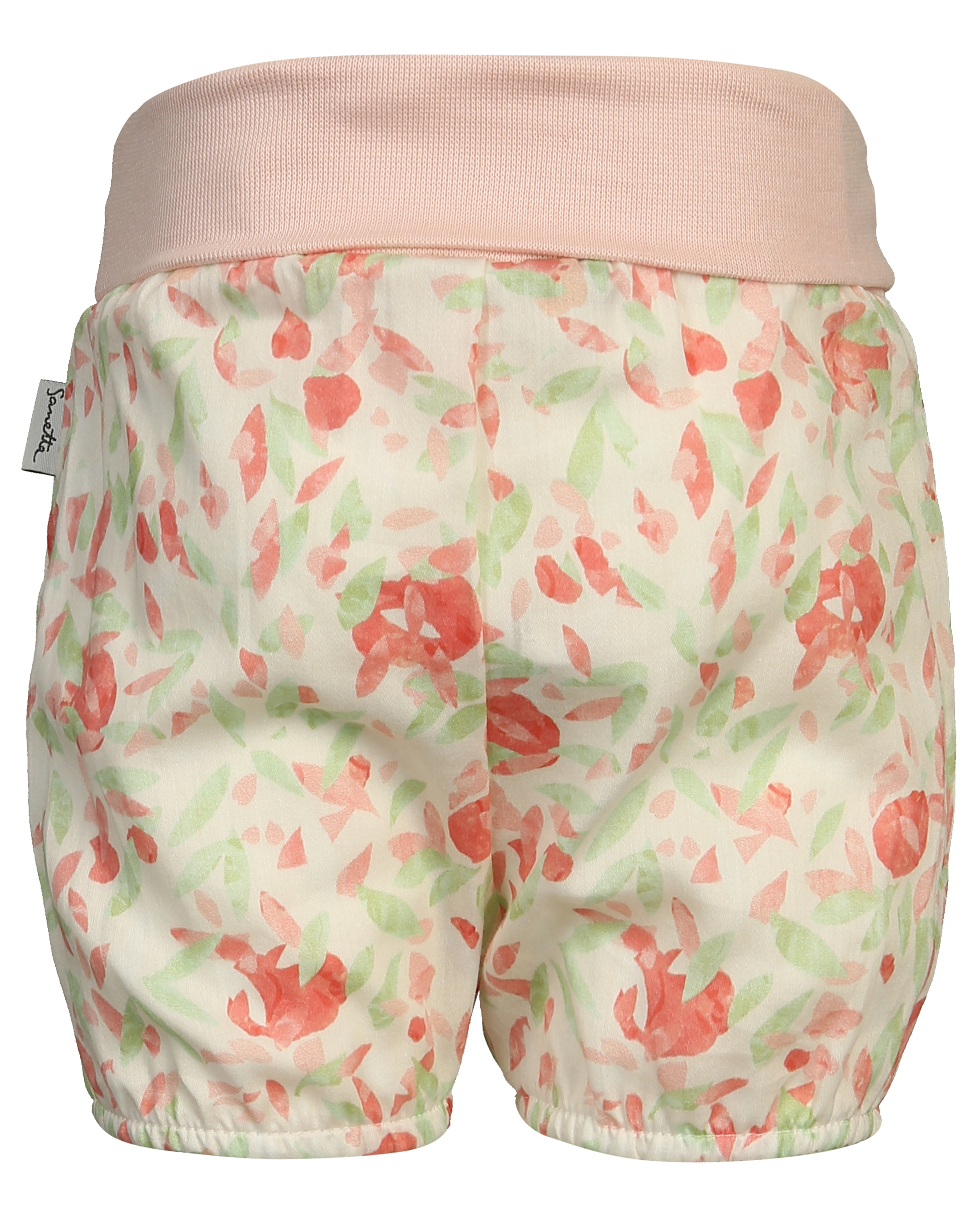 Popeline-Shorts FRESH FRUITS in white whisper