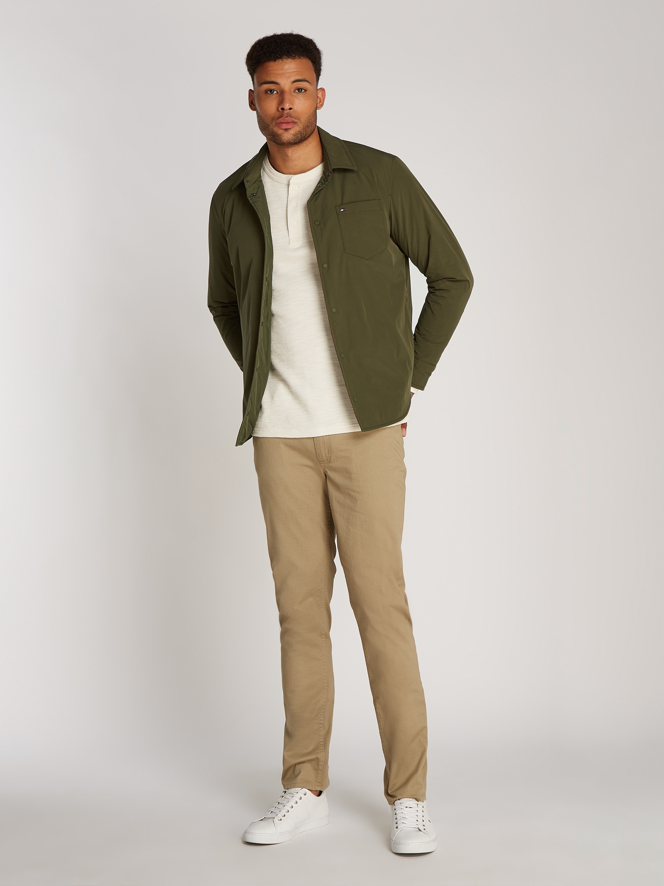 Tommy Hilfiger Hemdjacke »LW PACKABLE SHIRT JACKET« mit Brusttasche