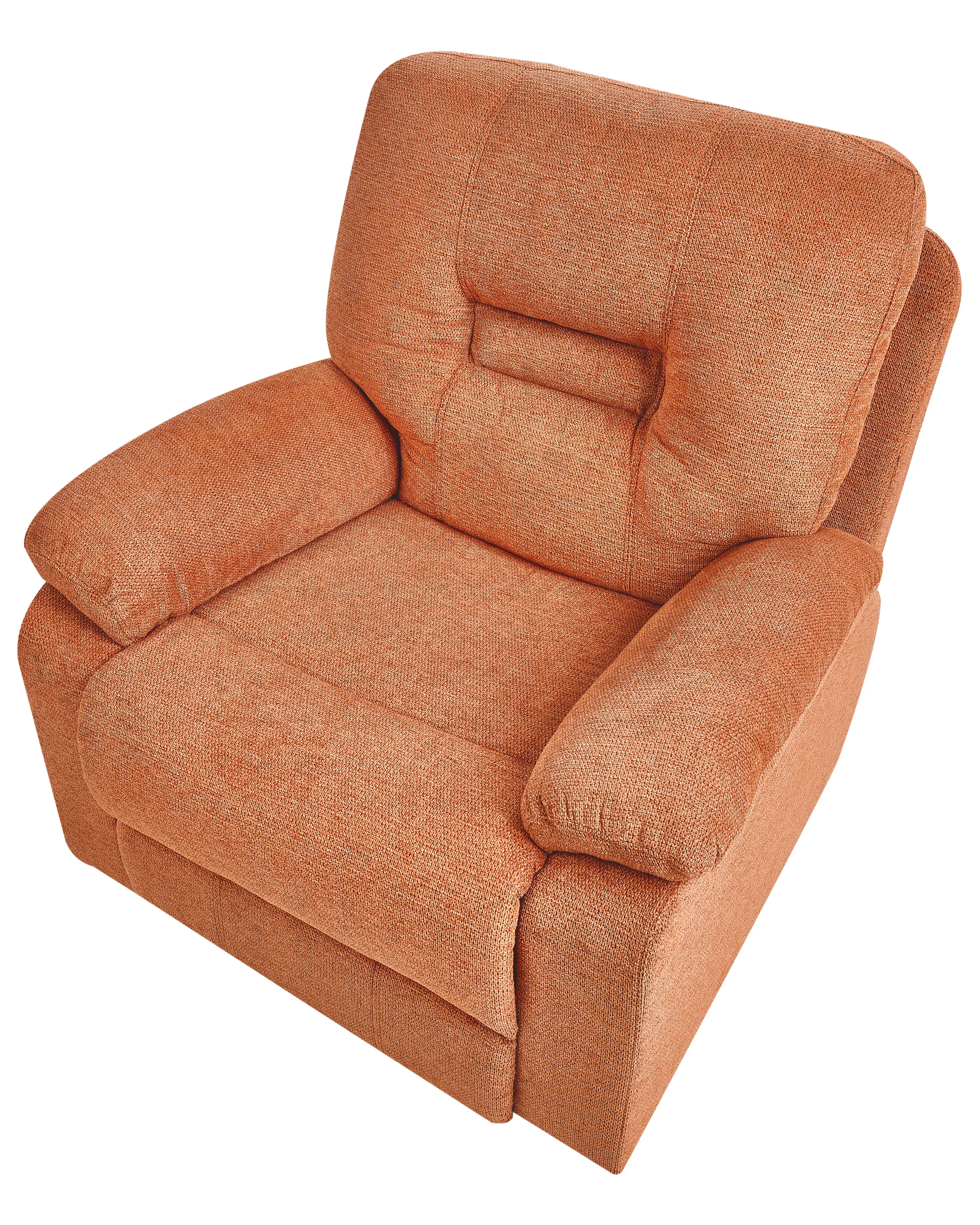 Relaxfauteuil BERGEN inclusief voetensteun Stof Oranje