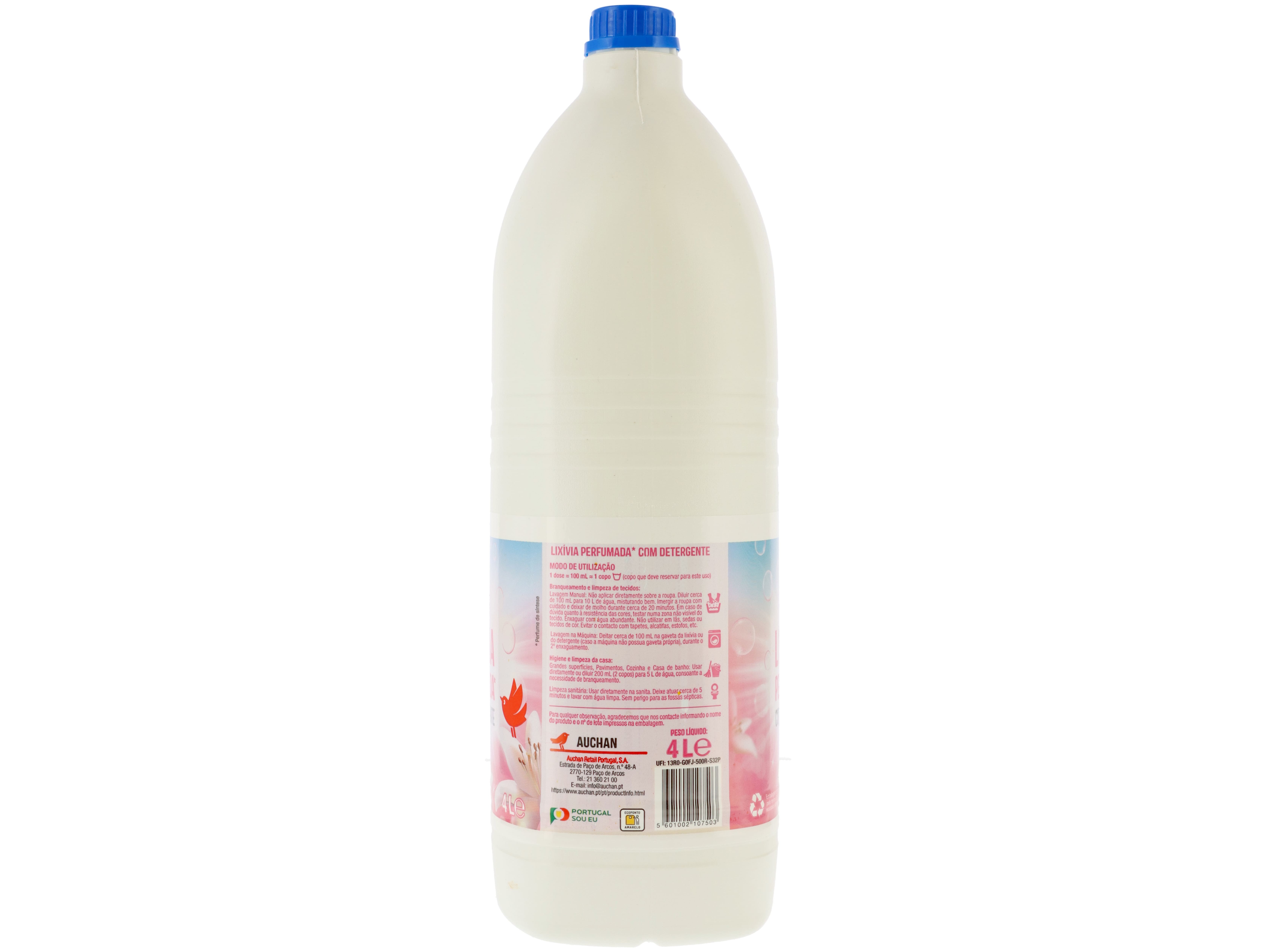 LIXÍVIA AUCHAN PERFUMADA COM DETERGENTE 4L
