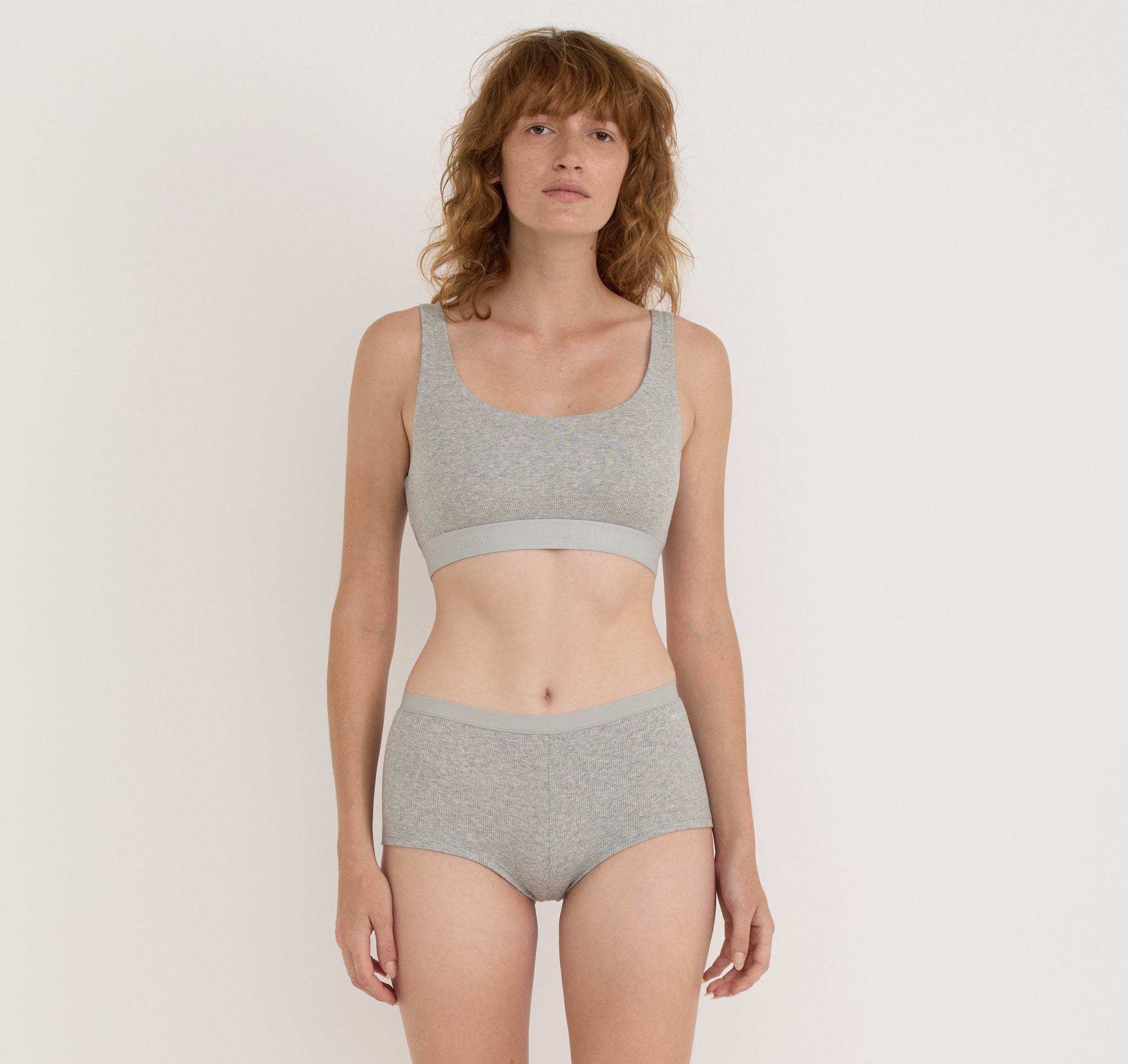 ORGANIC COTTON<br>Core Rib Tank Bralette