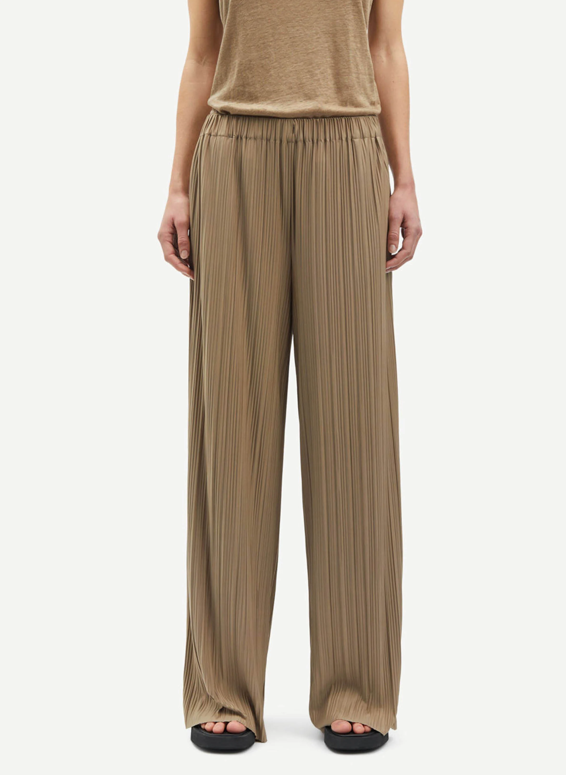 UMA - Pantalon large plissé | Vert