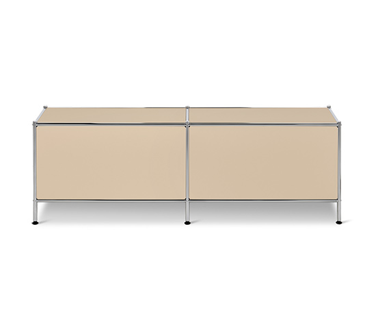 Lowboard Metall »CN3« mit 2 Klappen, beige