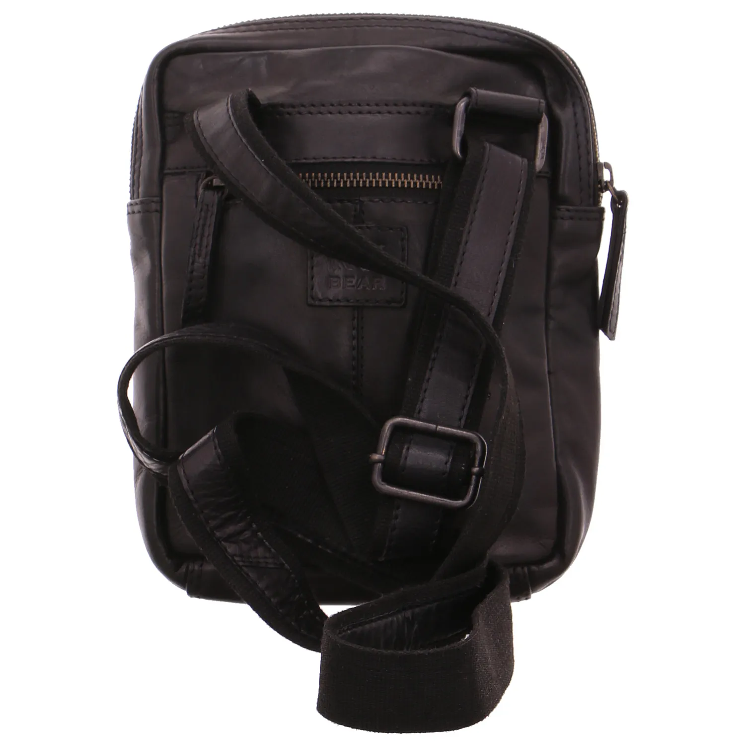 BEAR DESIGN Umhängetasche Schwarz Leder
