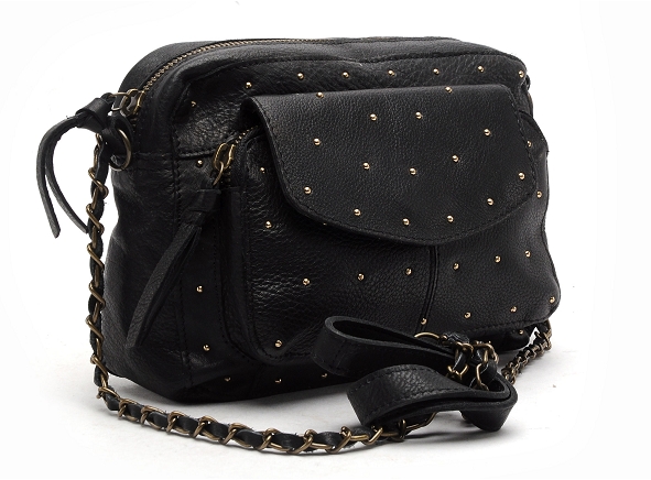 Pieces ville accessoires pcnaina stud leather cross body fc noir