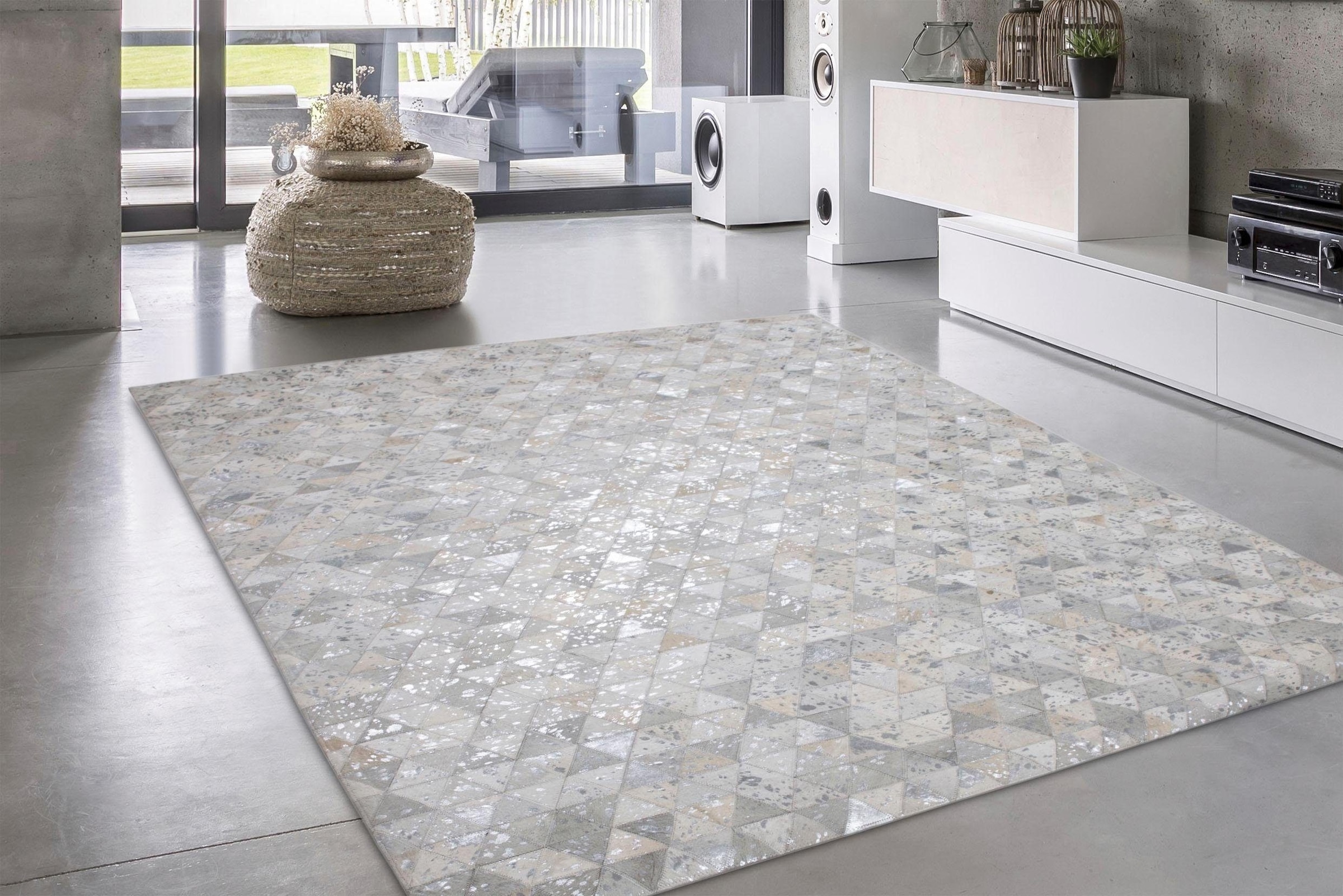 calo-deluxe Fellteppich »Audra 400« rechteckig 8 mm Höhe echtes Rinderfell, Wohnzimmer