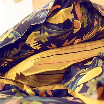 Linge de lit imprimé thème tropical - BECQUET CRÉATION