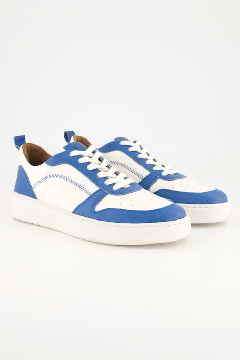 Leder-Sneaker, Farbakzente, Wechselfußbett, Weite H