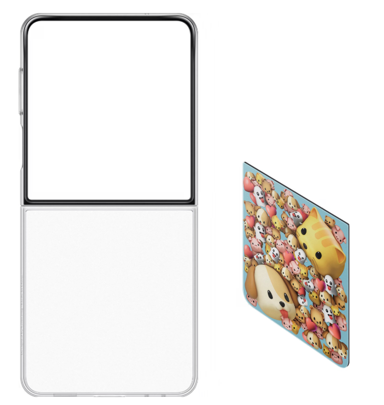 Galaxy Z Flip7 Hardcase Hülle FlipSuit (EF-ZF766CTEGWW) - Transparent