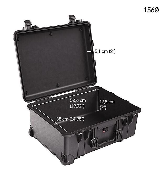 PELI™ - 1560 VALISE AVEC MOUSSE