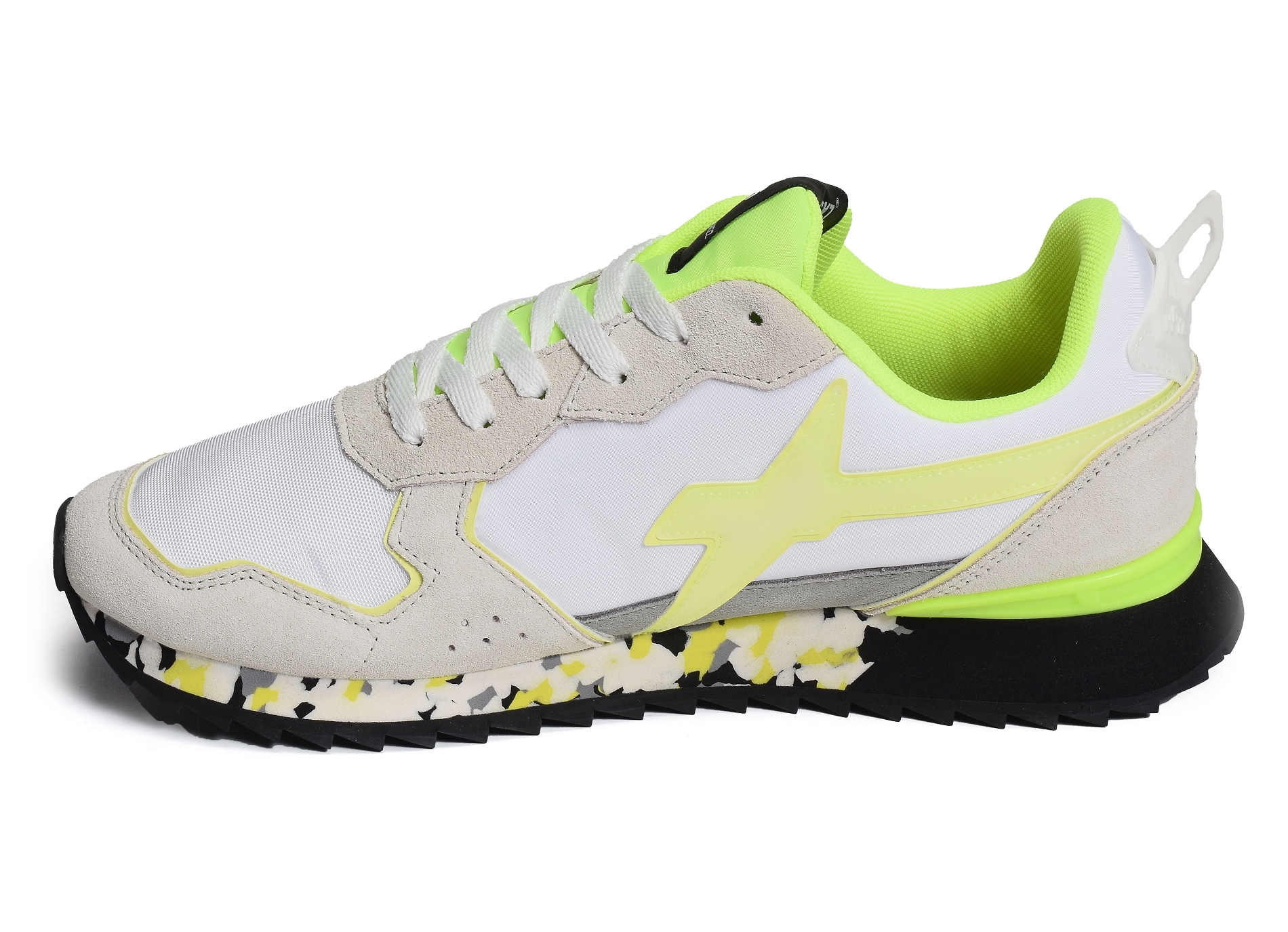 Jet m blanc jaune
