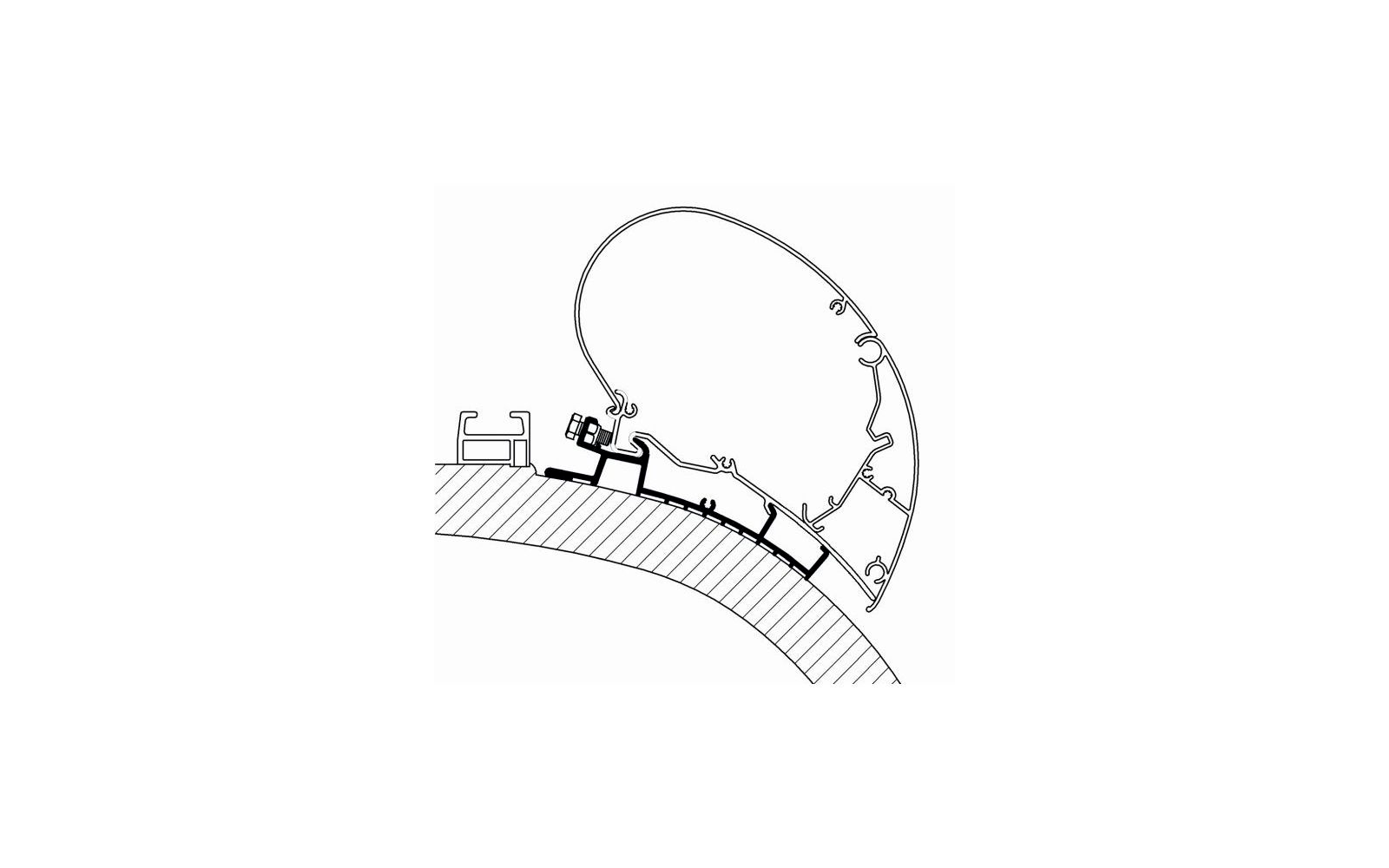 Thule Dachadapter Carthago Serie 450 cm ab 2014