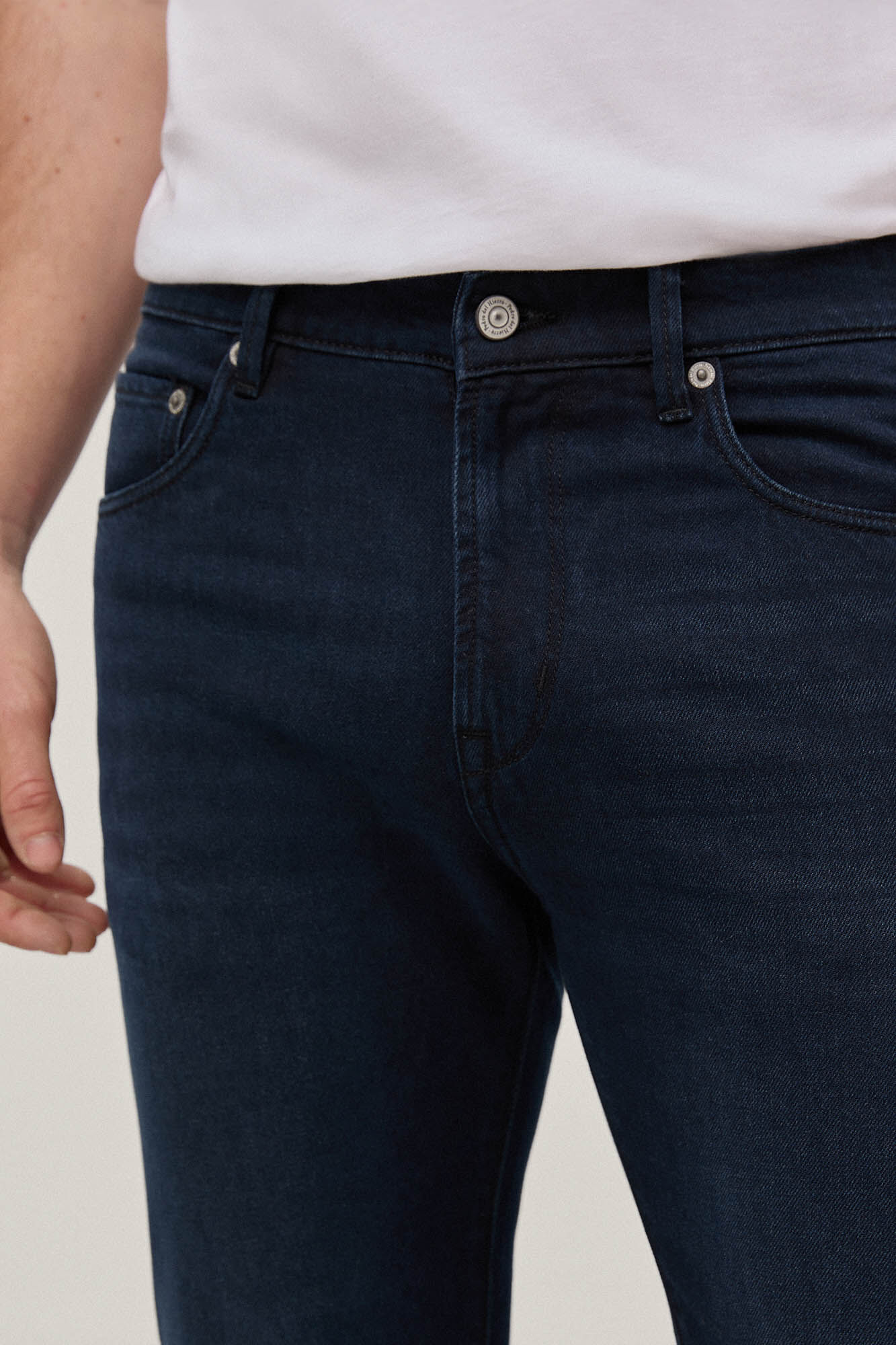 Calça jeans premium flexível e slim fit - Azul
