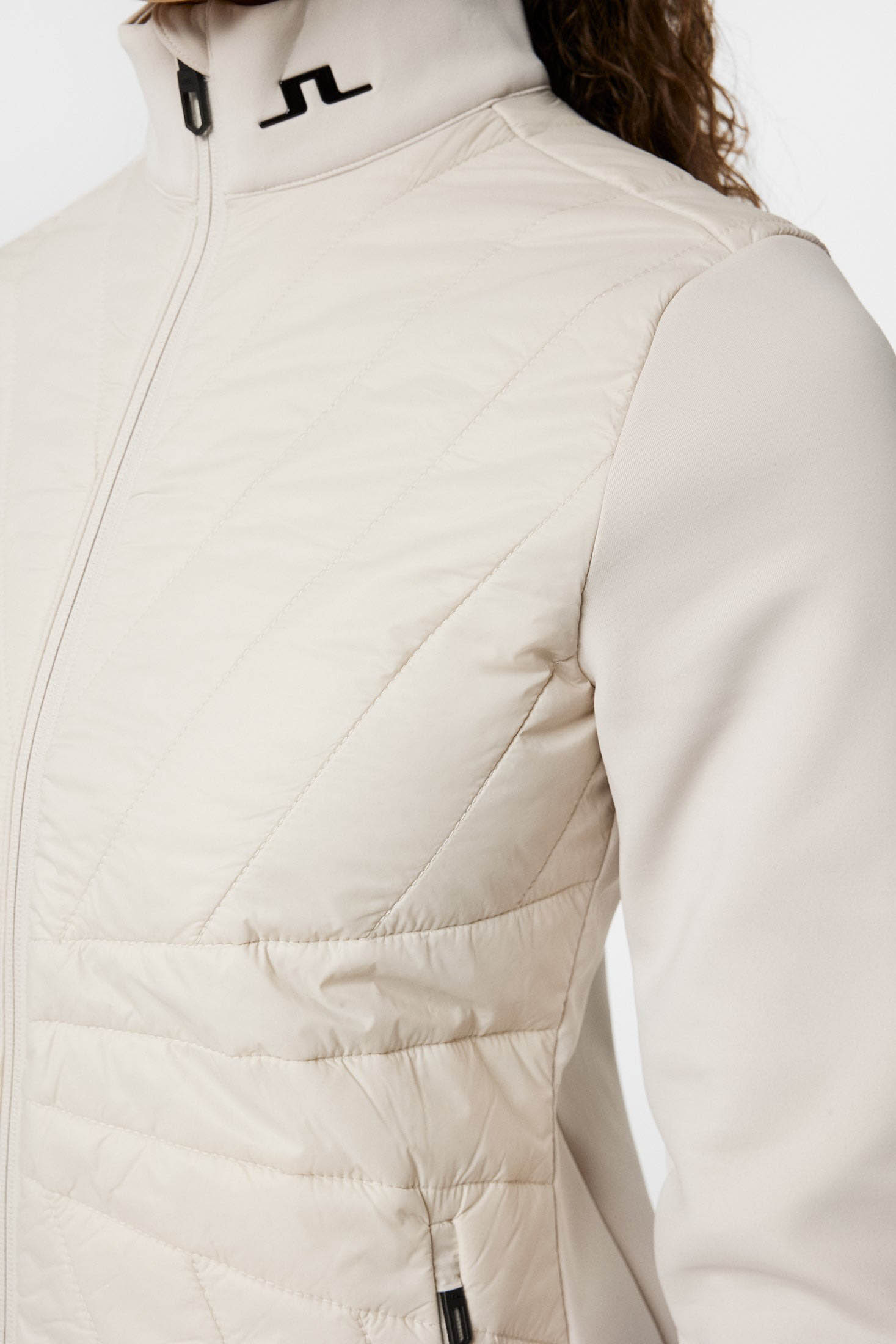Holma Quilt Hybrid Jacket Dame Moonbeam