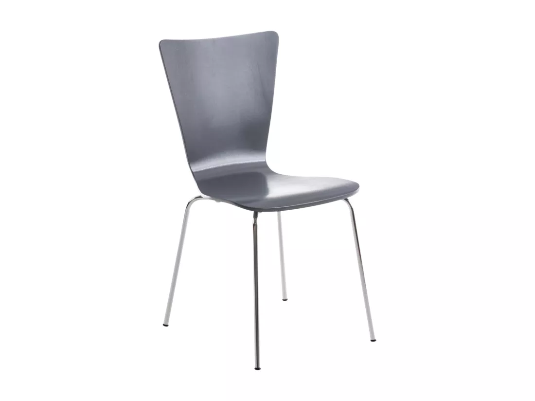 Chaise de conférence - Bois - Gris - Aaron