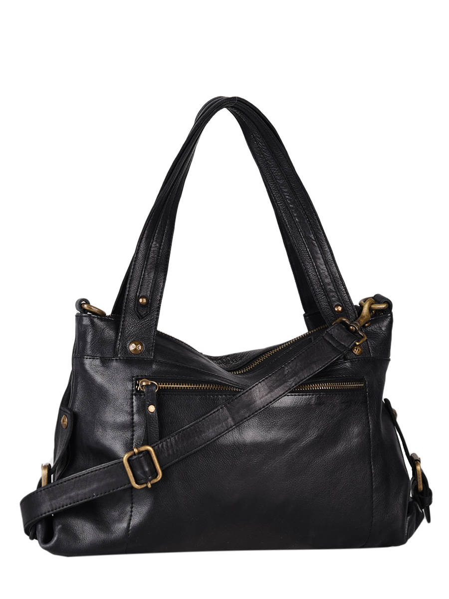 Sac ShoppingCow cuir BASILIC PEPPER
