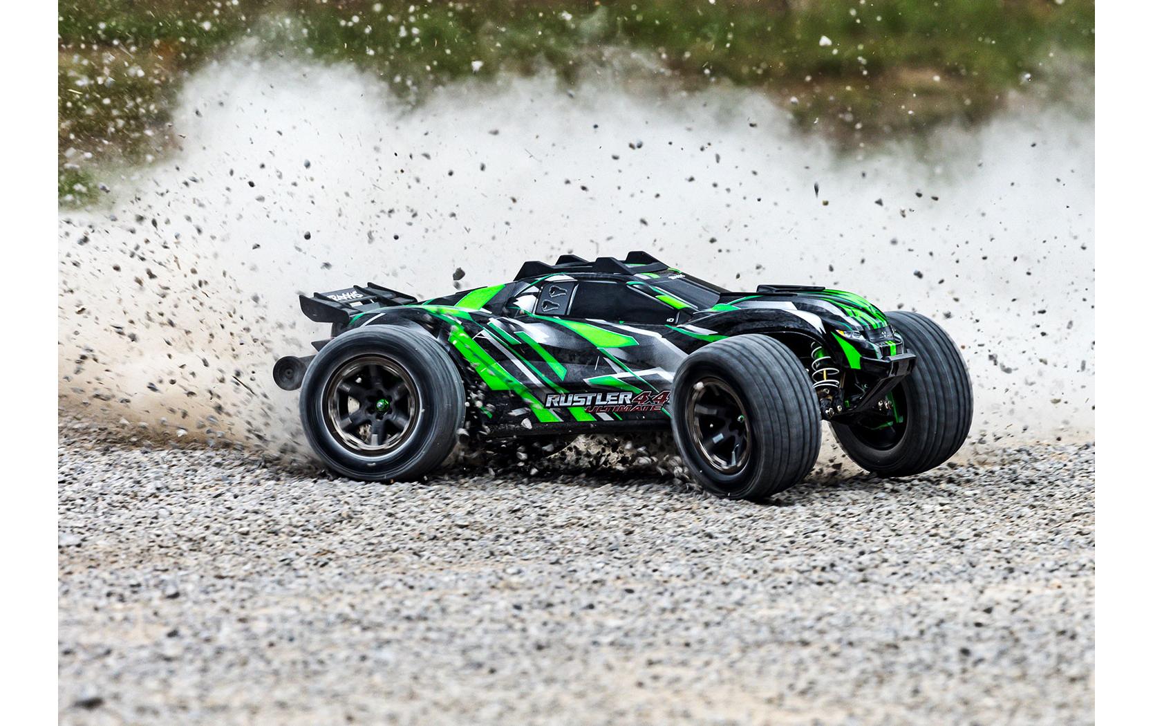 Stadium Truck Rustler 4x4 Ultimate Grün, ARTR, 1:10<br>4WD Stadium Truck mit Velineon VXL-3S Brushless Antrieb