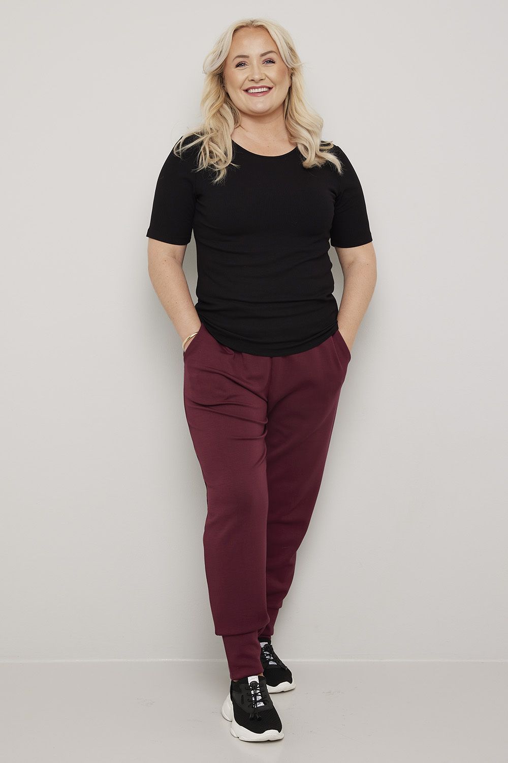 Ribbestrikket t-skjorte Poppy