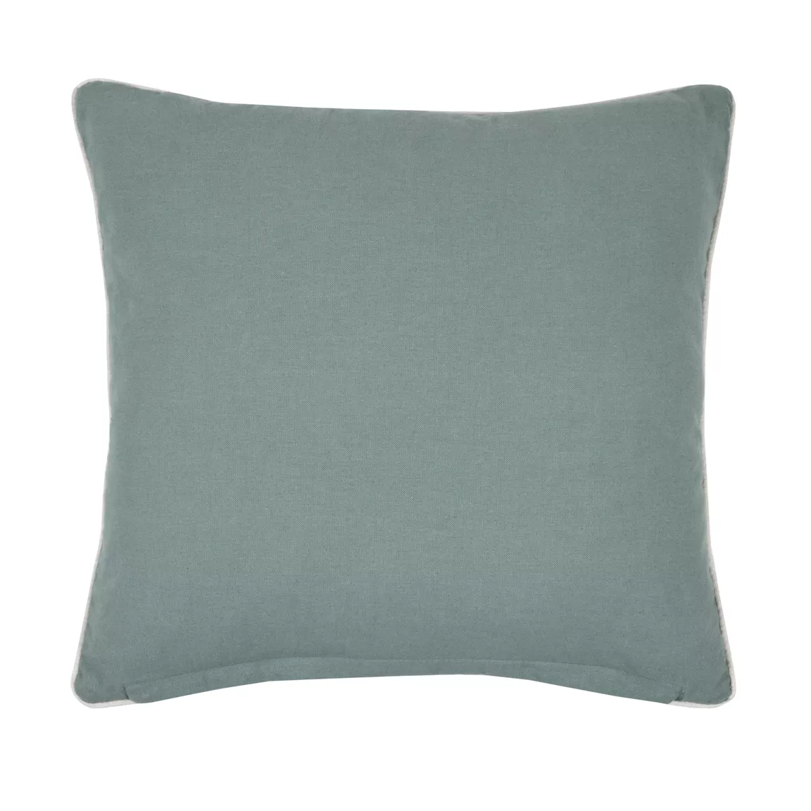 Coussin carré coton (40 x 40 cm) Parrot Vert émeraude