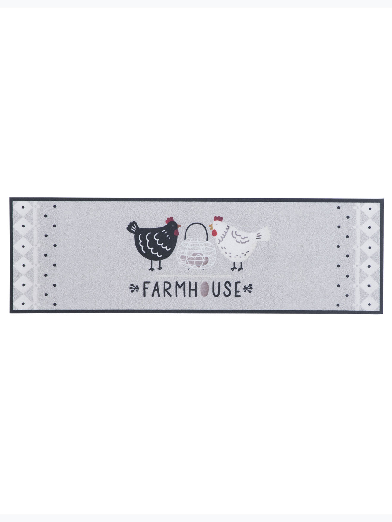 Tapis de cuisine décor poules