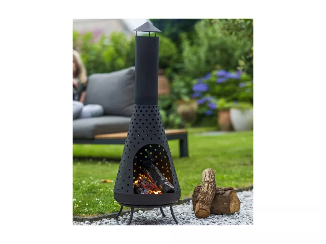 Cheminée de jardin Napa Noir