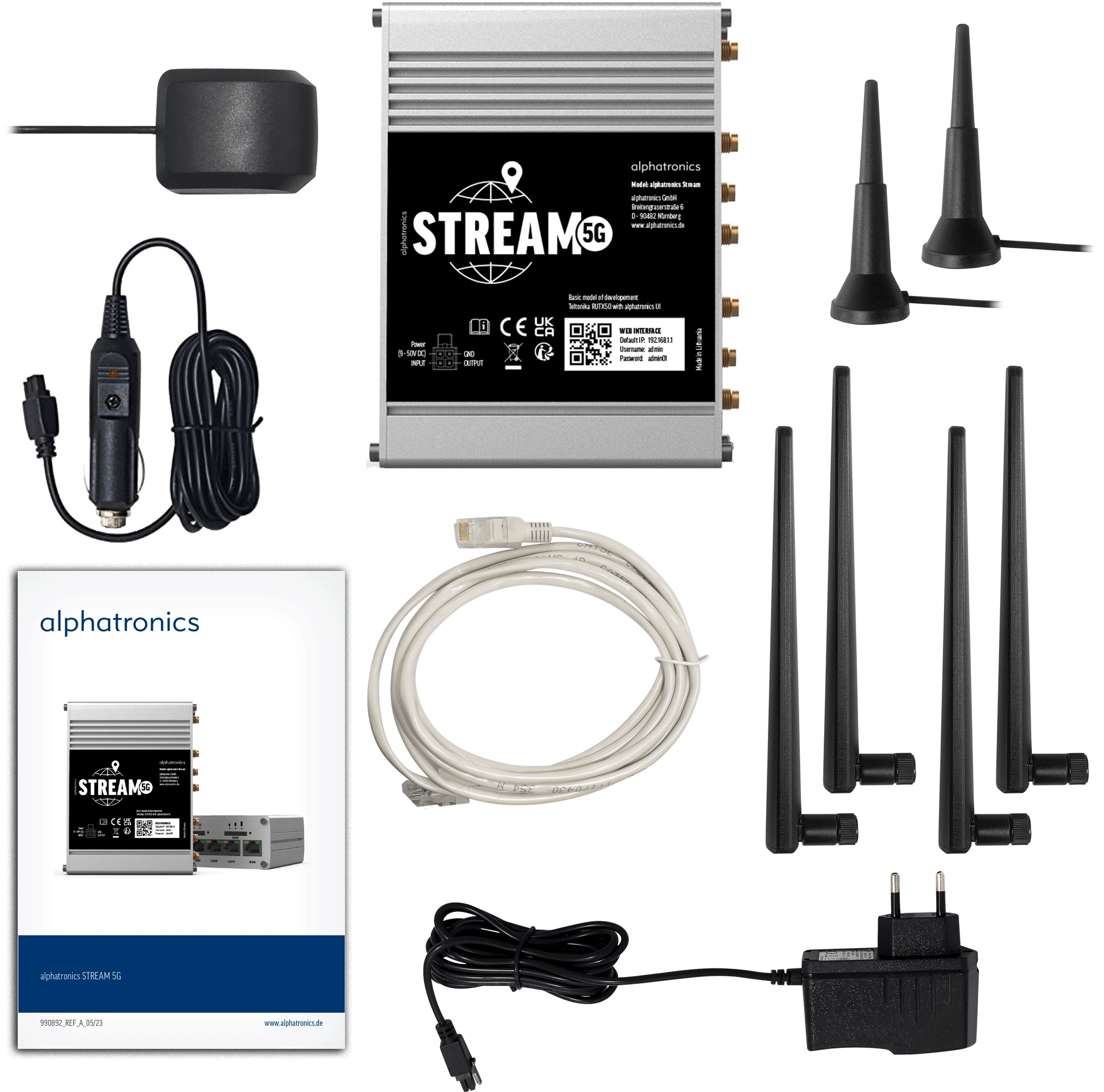 alphatronics STREAM 5G Pro LTE / WiFi-Routerset