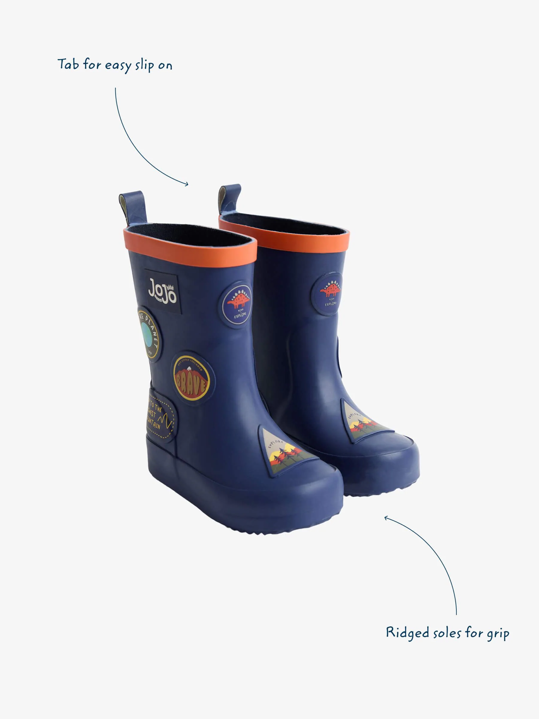 Marineblauwe sticker - JoJo Maman Bébé Plain Wellies