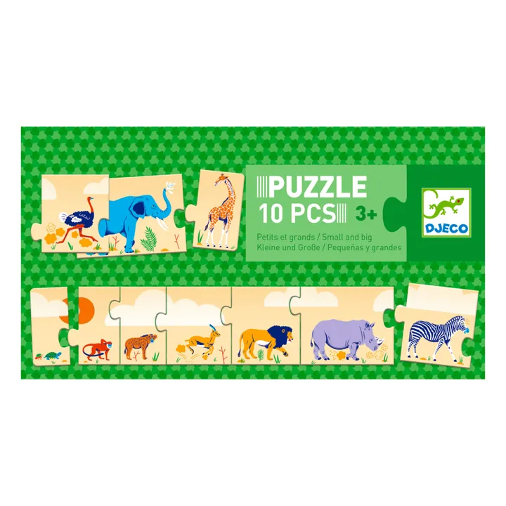 Djeco Puzzle frise Petits et grands - 10 pièces