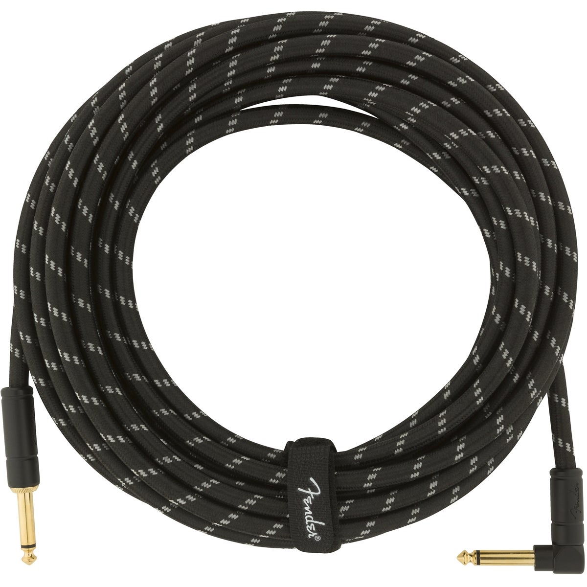 Fender Deluxe Cables instrumentkabel 7.5m zwart recht+haaks