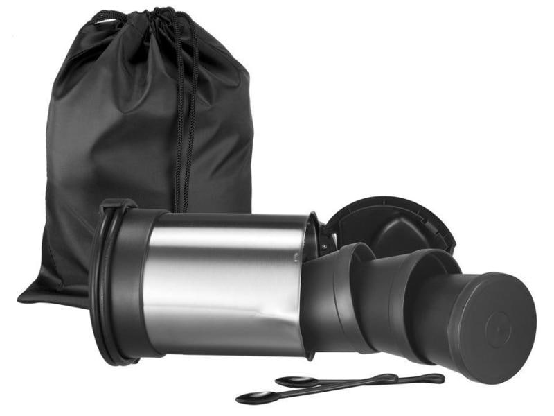 Unold Reiseblitzkocher Inox 0.5 l, Silber Reisewasserkocher mit Zubehör