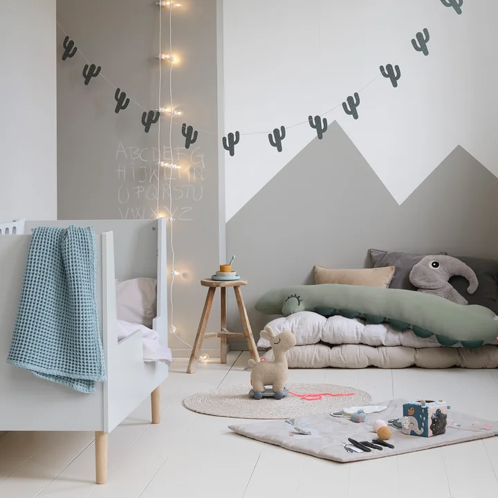 Done by Deer - Babybett, 70 x 140 cm, weiss