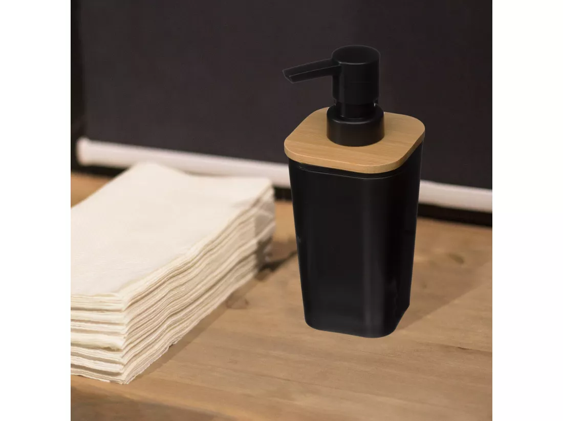 WELL HOME - Distributeur de savon noir 'Natureo' 200ml Design moderne