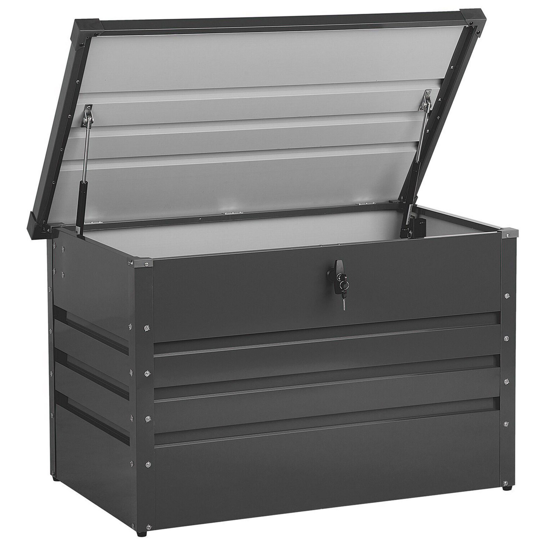 Beliani - CEBROSA S - Kussenbox - Grafietgrijs - 300 L -  Staal