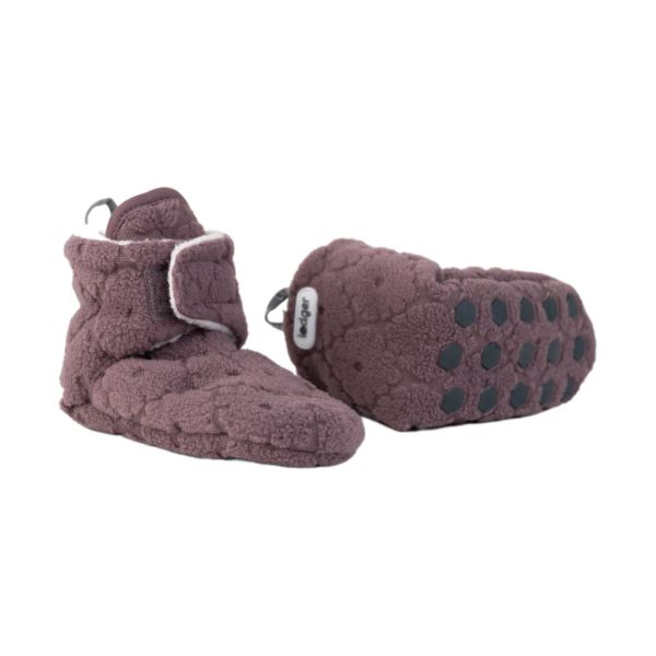 Lodger Folklore Fleece Slofjes Mauve 0-3 Mnd