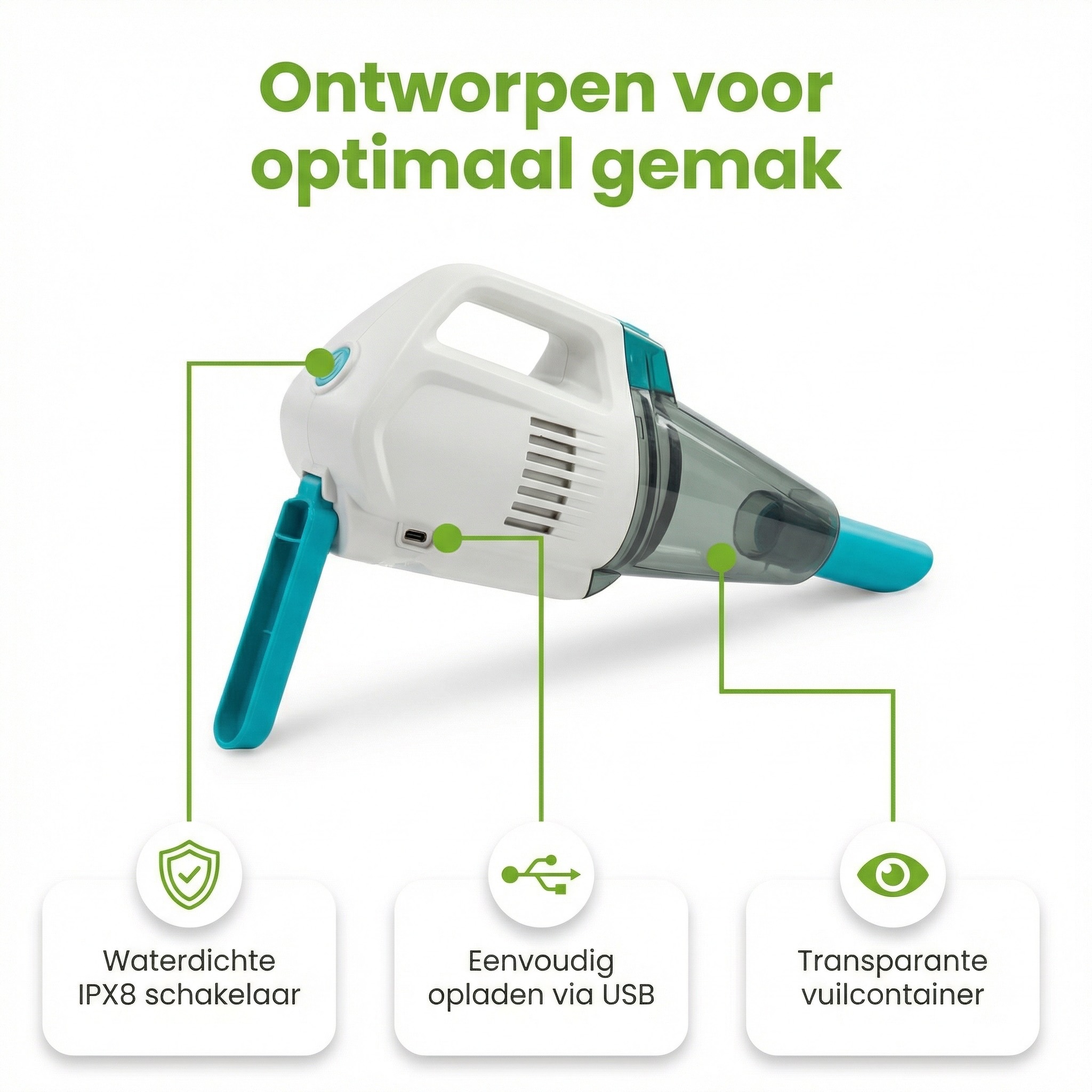 Intex ZR100 oplaadbare zwembadstofzuiger