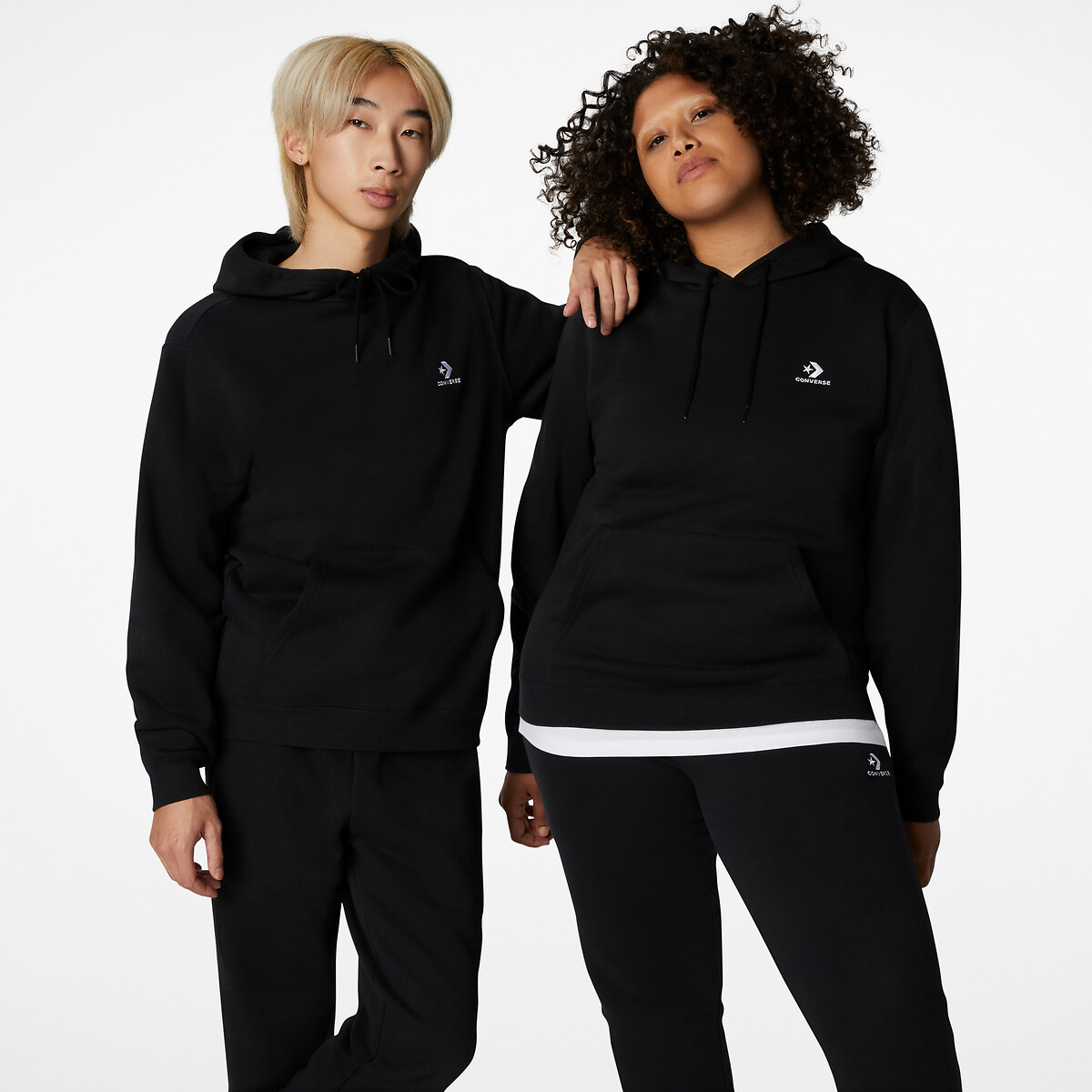 CONVERSE<br>Moletom unissex com estampa de estrela e chevron