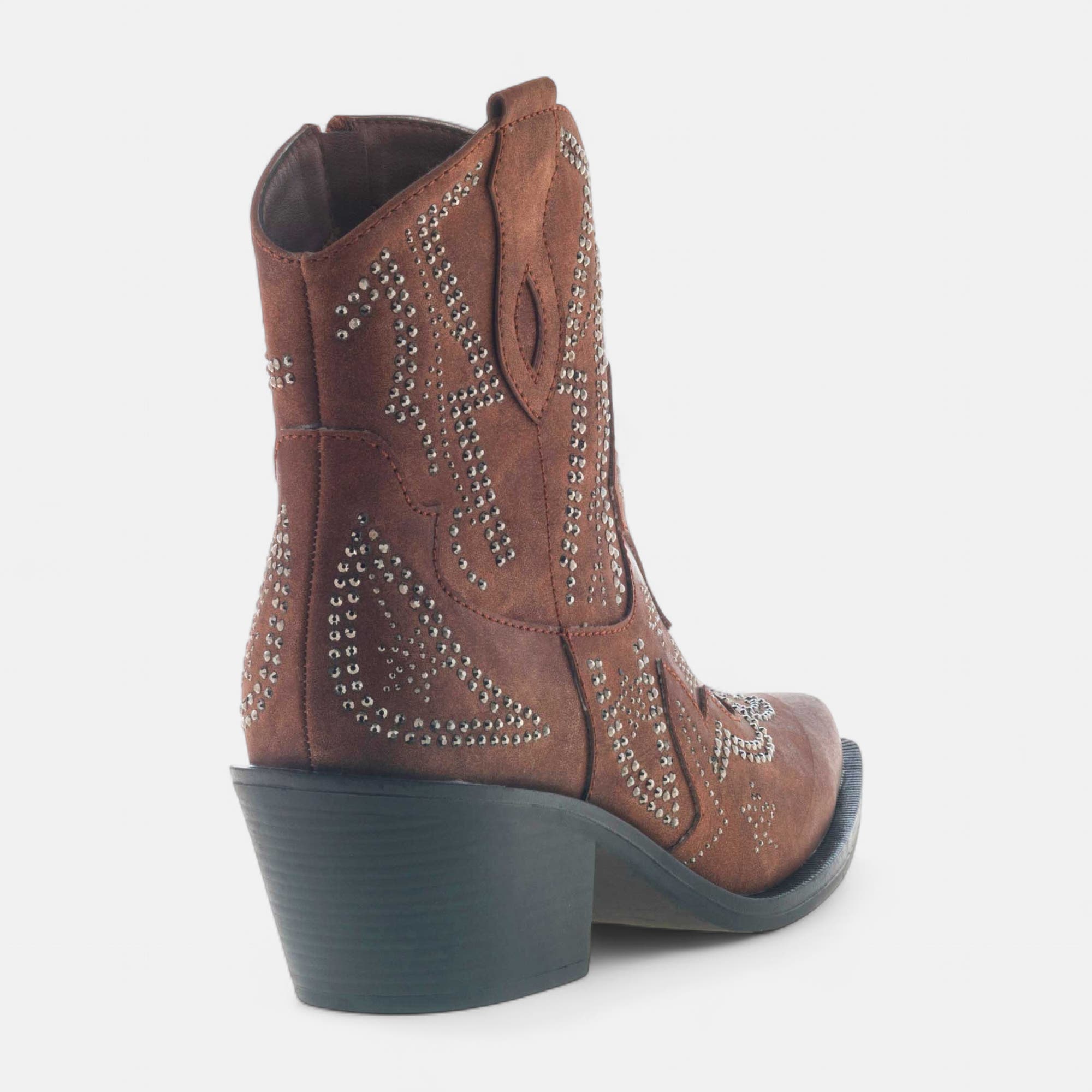 Santiags à talon Femme camel