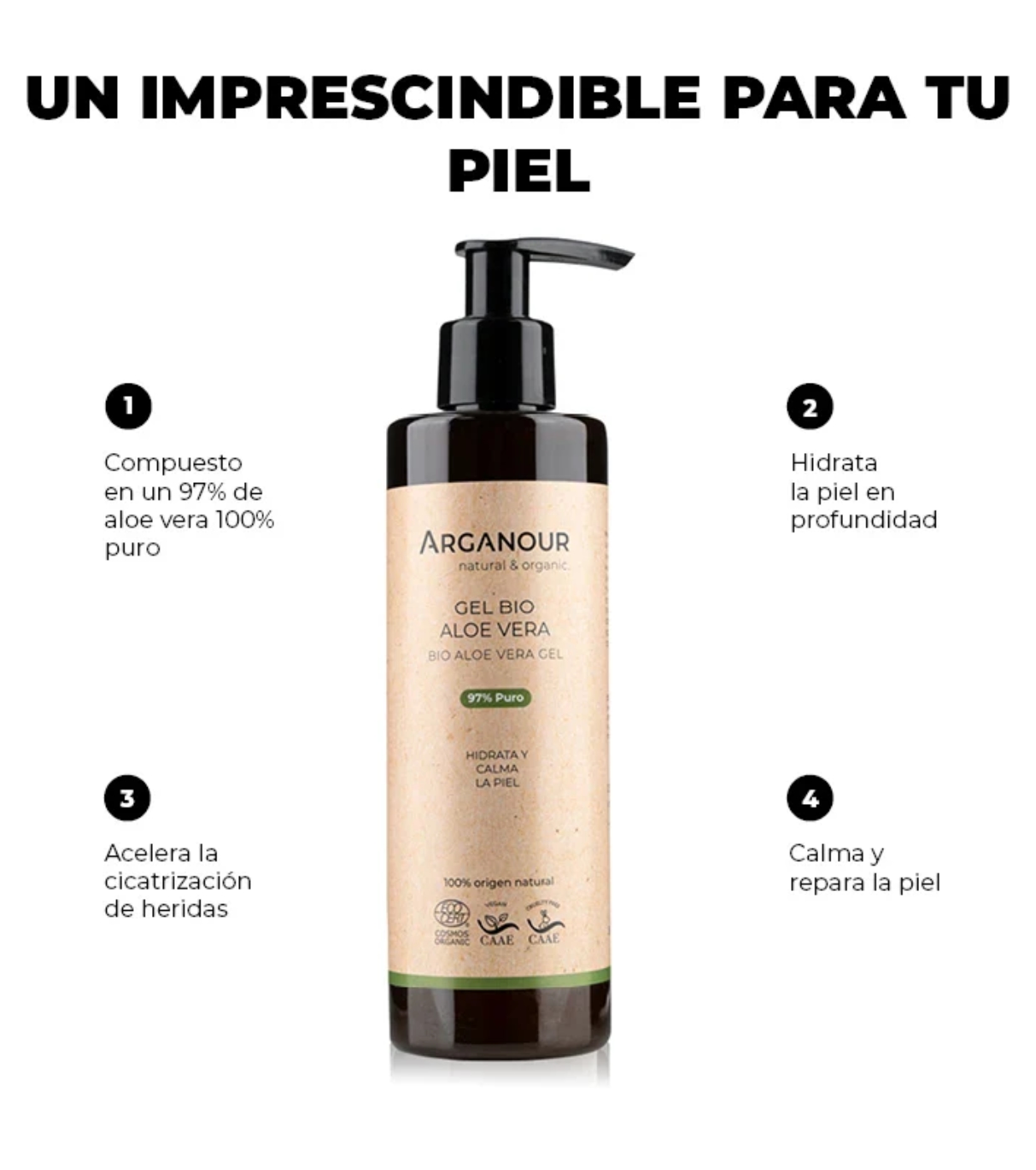 Arganour - Gel orgânico de aloe vera