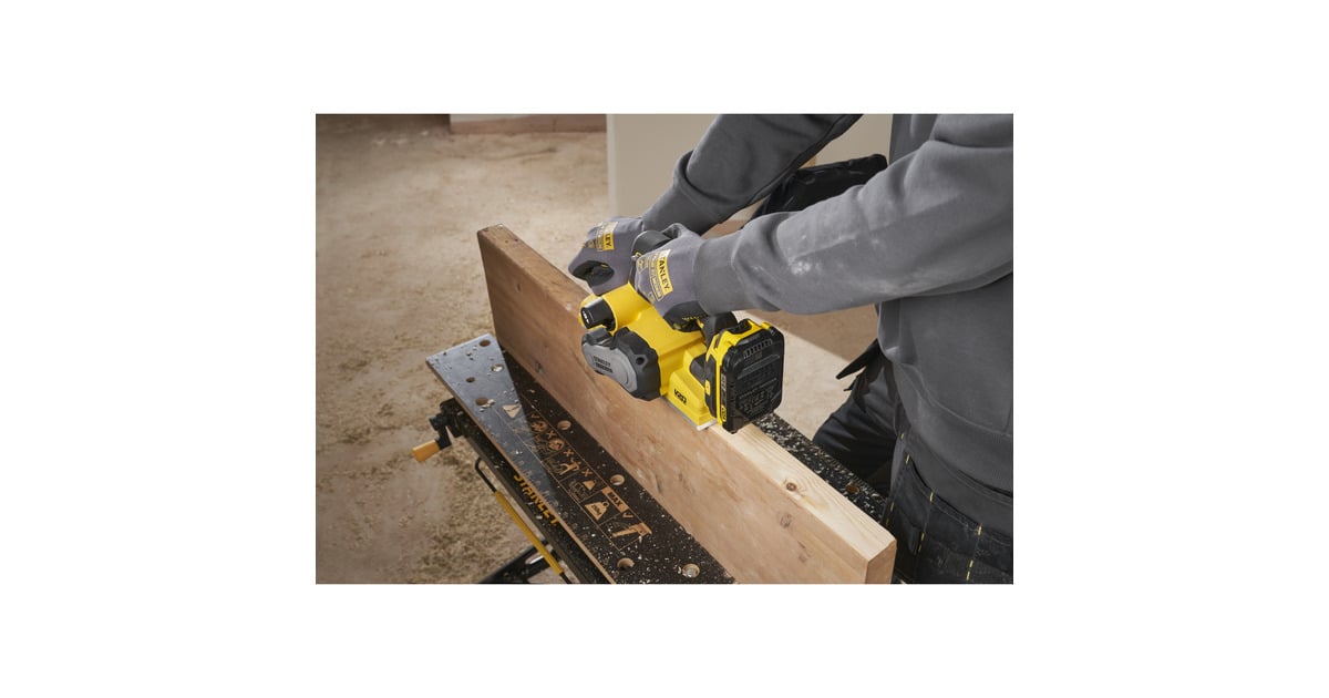 StanleyFATMAX V20 18V Brushless elektrische schaafmachine  (Zwart/geel, Accu en oplader niet inbegrepen)