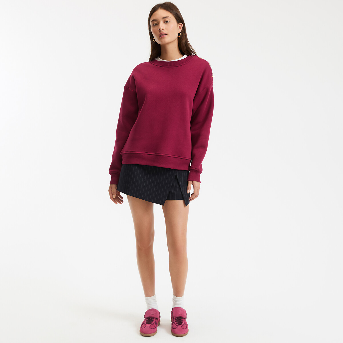 COLEÇÕES LA REDOUTE<br>Suéter com gola redonda
