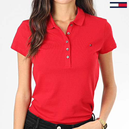Polo Manches Courtes Slim Femme New Chiara 6661 Rouge