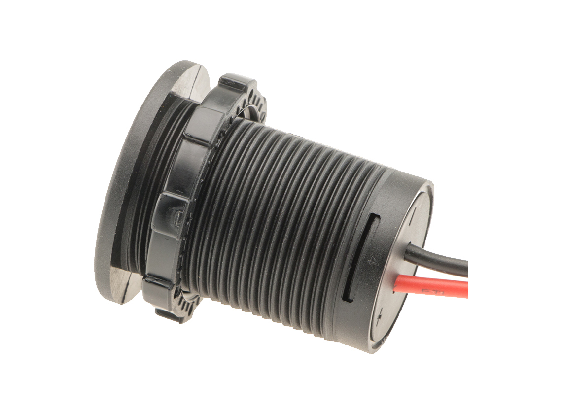 BBA 12V USB 5V 2x 2,4A dubbele inbouwdoos
