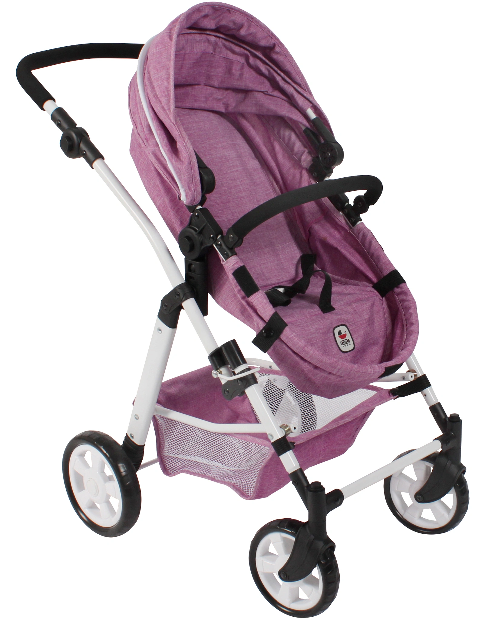 Kombi-Puppenwagen NELE in pink melange