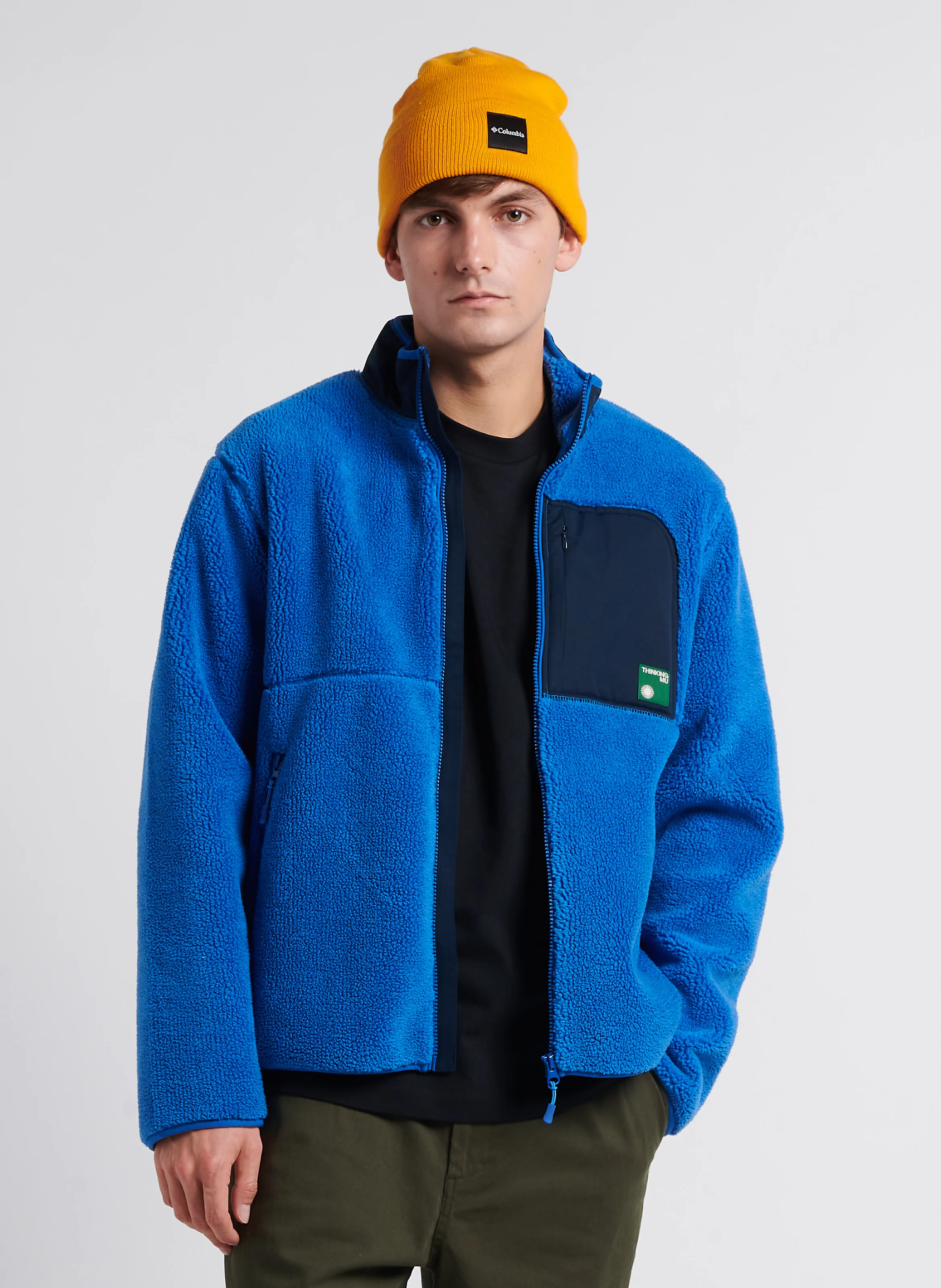 HERITAGE - Polaire col montant| Bleu