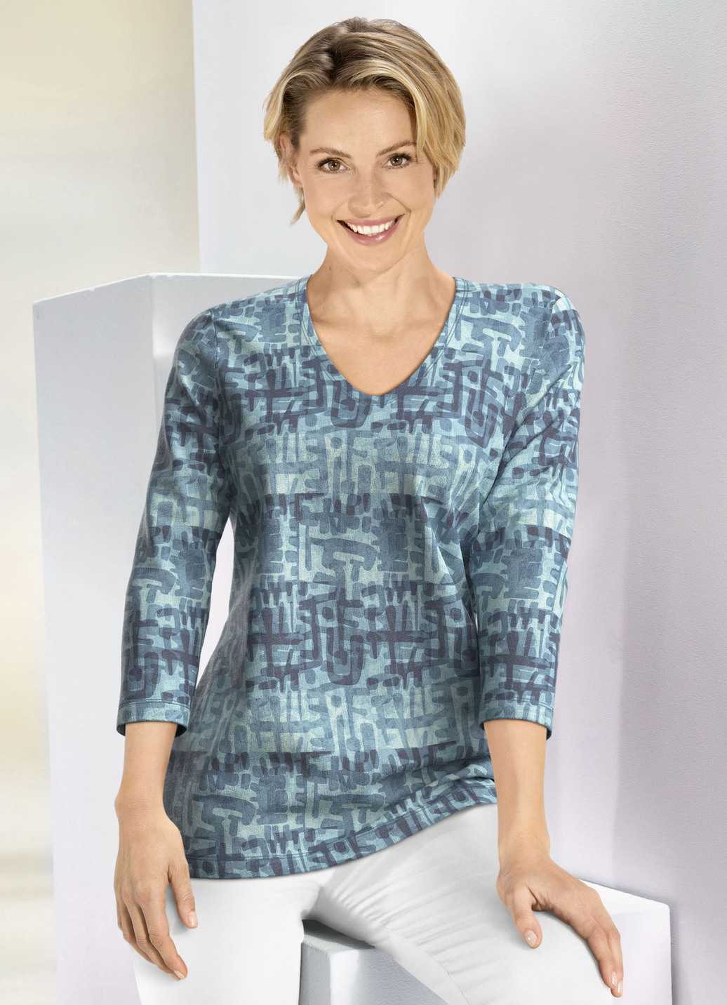 Pullover in Feinstrick