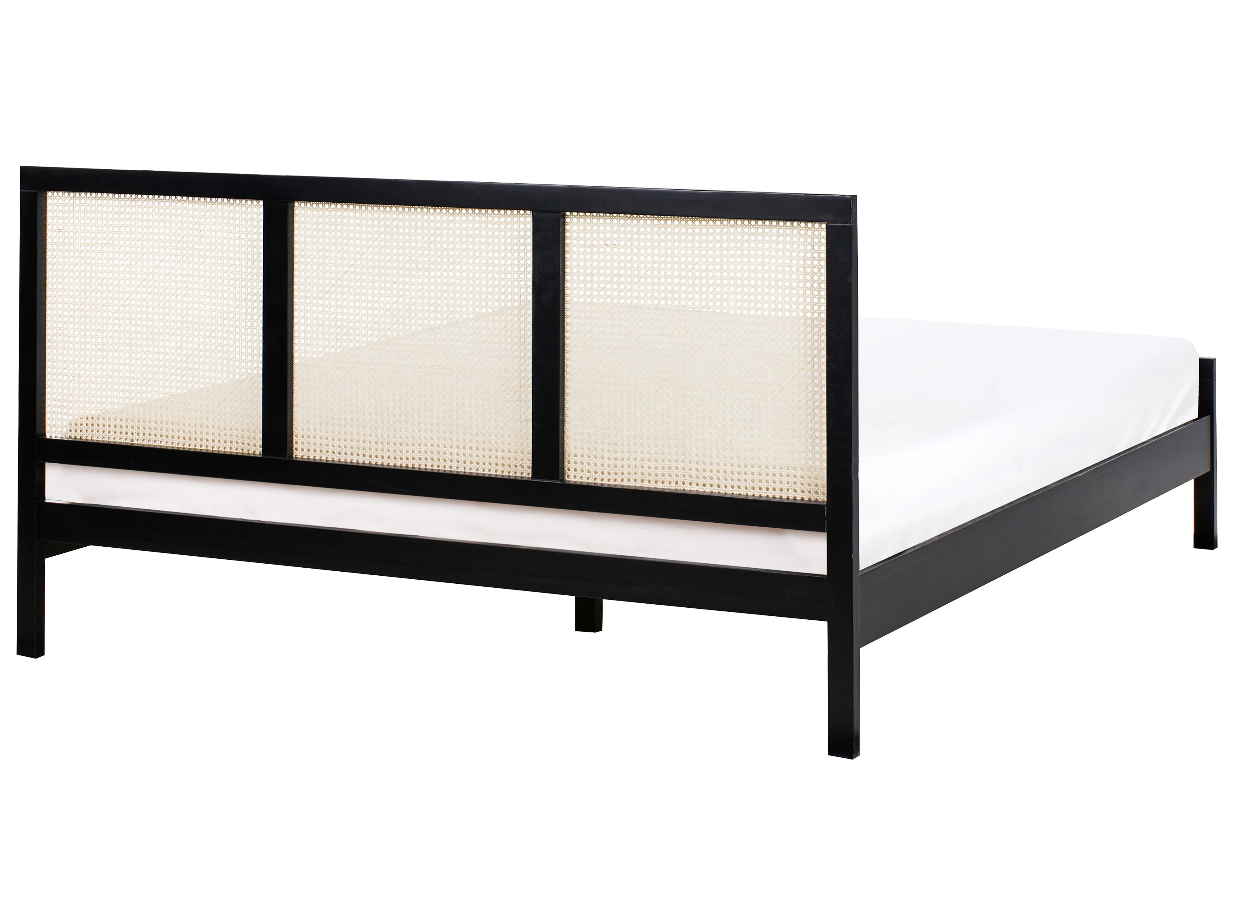 Bed Dennenhout SALERNAS 180 x 200 cm Zwart