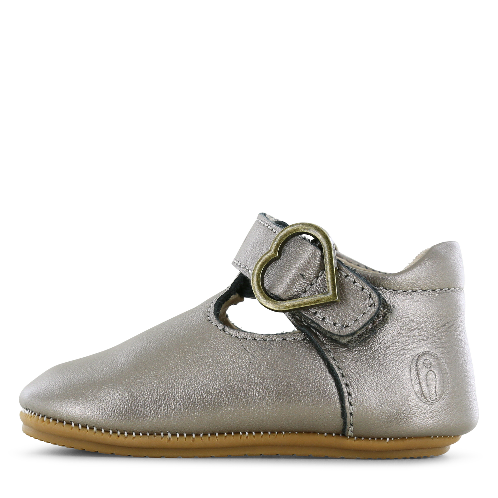 Shoesme silberner BABY-PROOF® T-Bar Schuh